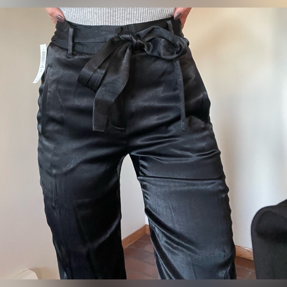 Black Silk Pants